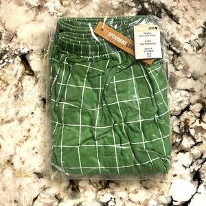 Spearmint Love Mini Crib Sheet-Basil Windowpane